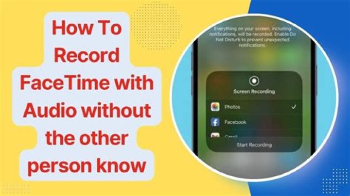 Yes, Someone Can Tell If You Screen Record Facetime Without You Knowing